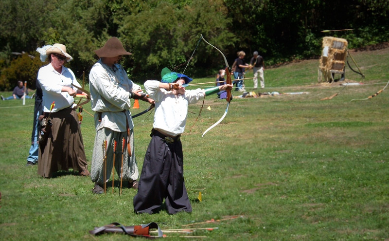 The Annual SCA Archery Event, Debarchery, at Golden Gate Park, San Francisco
